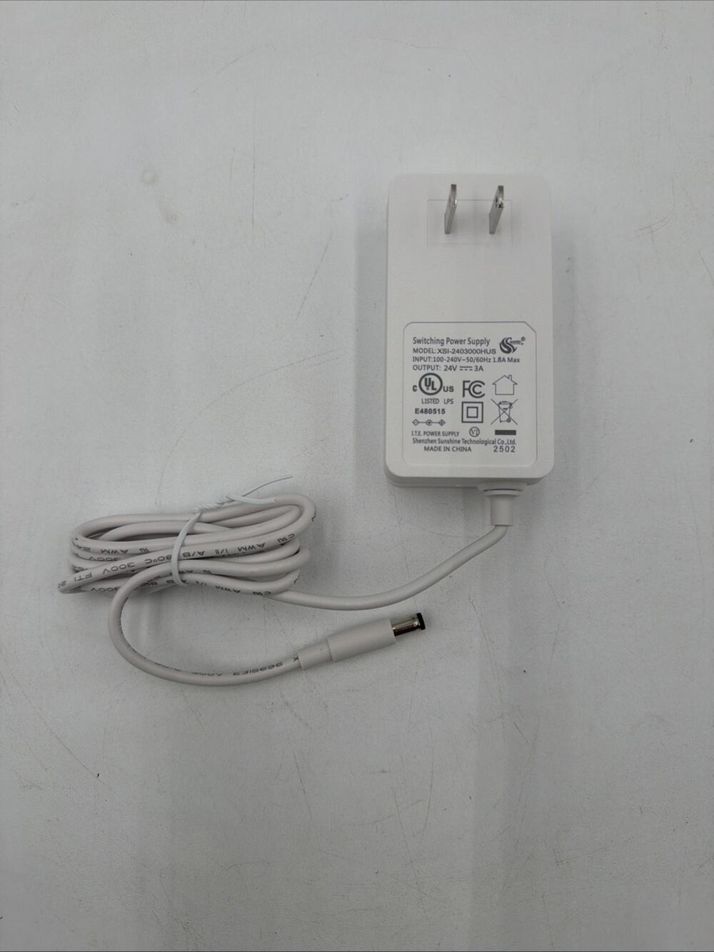 24V 3A Power Supply UL Listed, AC 100~240V